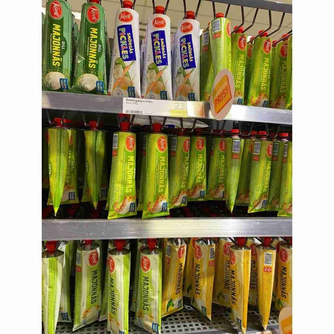 Mayonnaise in a tube