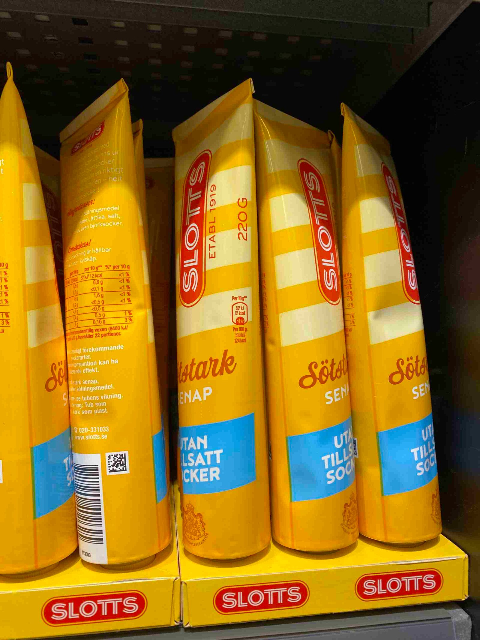 Mustard in a tube