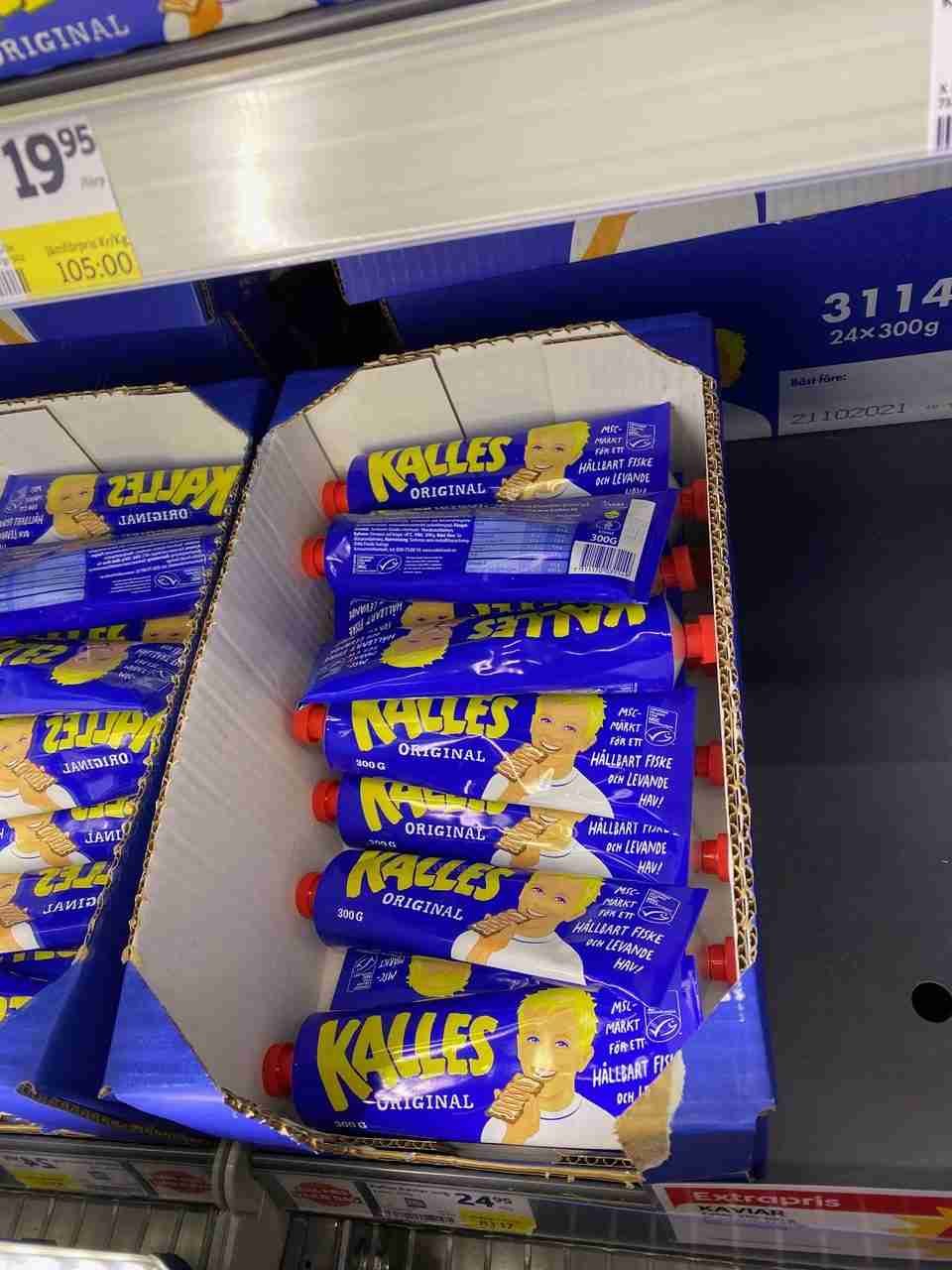 Kalles original caviar in a tube