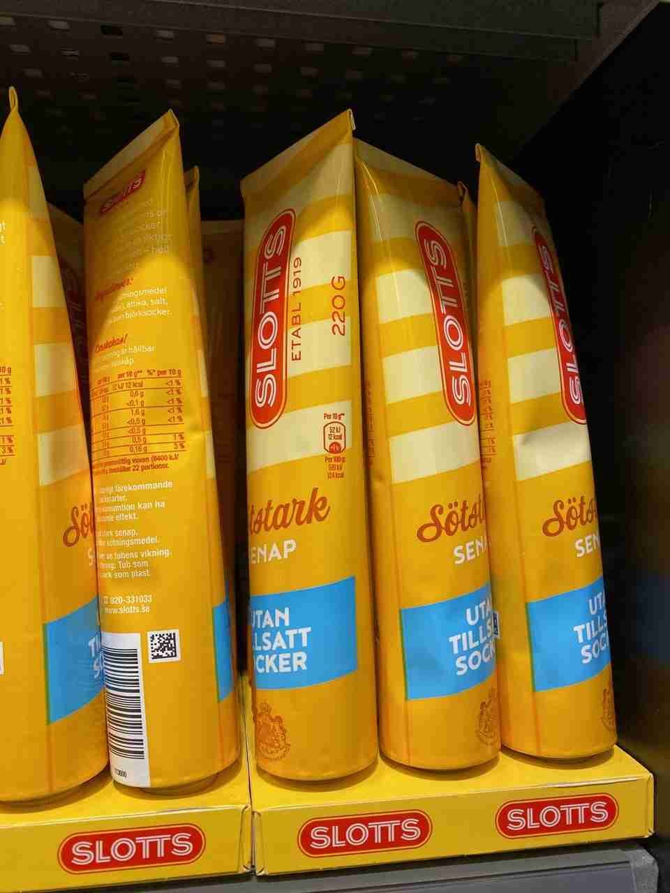 mustard in a tube