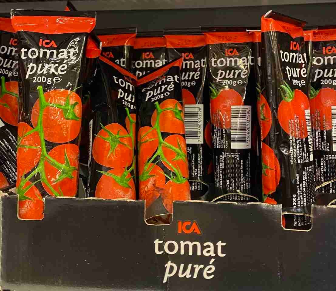 tomato paste in a tube